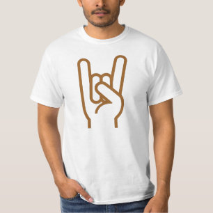 Metall räcker utslagsplatsskjortan tee