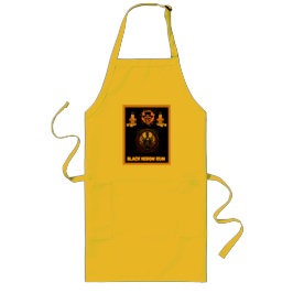 Metall-reklamskylt för svart telefonsvarare långt förkläde