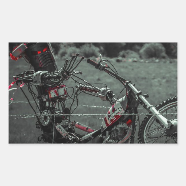 metall rektangulärt klistermärke (Framsida)