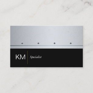 Metall Rivets Executive Enkel minimal Visitkort