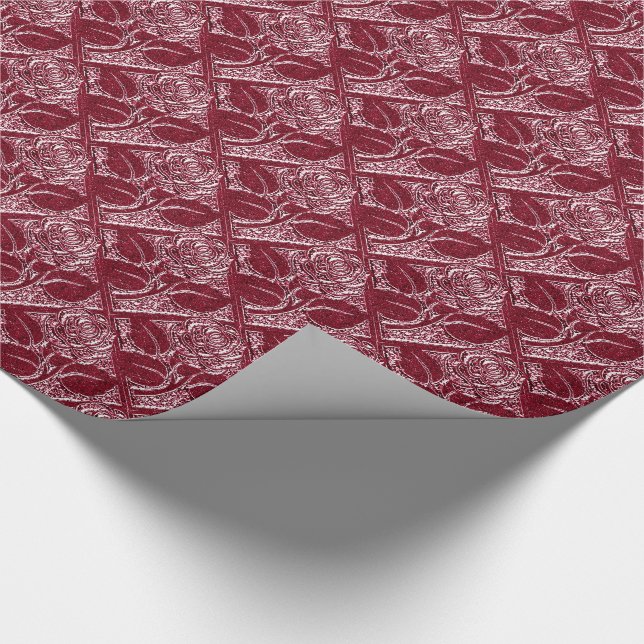 Metall Ro-16-Vin--Gift Wrapping Papper Presentpapper (Hörn)
