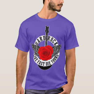 Metall Rock musik Guitar Vingar Heavy Sten Roll T Shirt