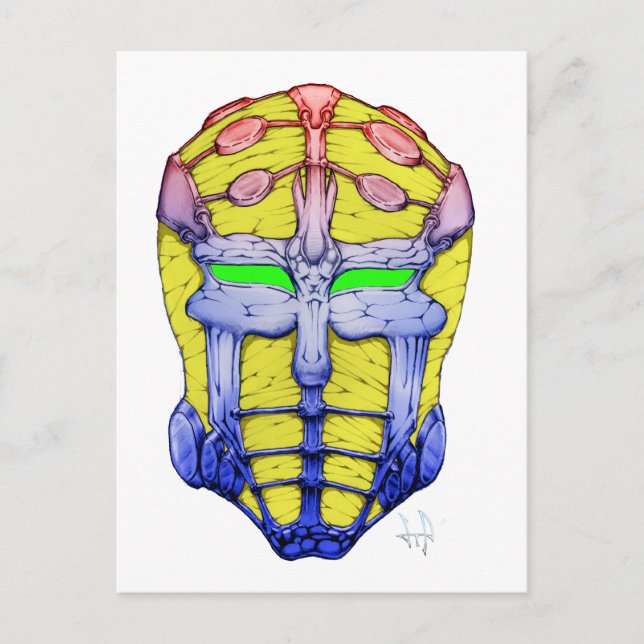 Metall rusar vykort (Framsida)