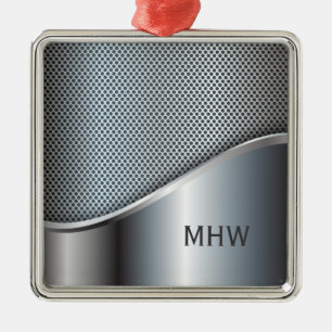 Metall Se anpassningsbar monogram ornament