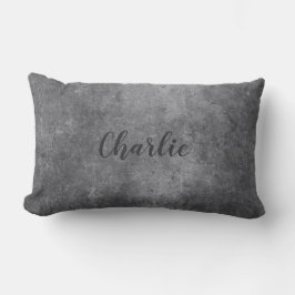 Metall Se eget namn dekorativ kudde