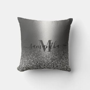 Metall Silver Glitter Kudde