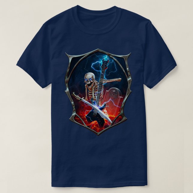 Metall Skeleton T Shirt (Design framsida)