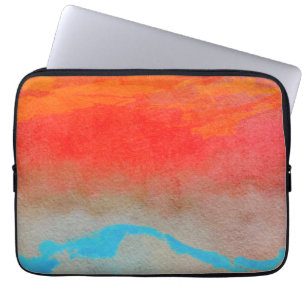 Metall Skriv ut Ocean Sunset Abstrakt Laptop Fodral