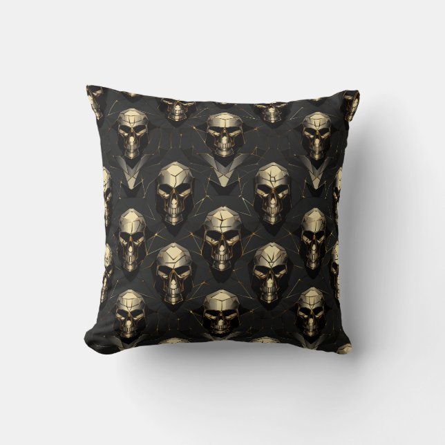 Metall Skull Kudde (Framsida)