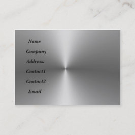 metall sleek 2 sida tillbaka metall pärlor visitkort
