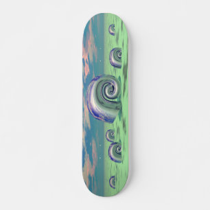 Metall Snäckor - 02 - Retro Skateboard Bräda 21,5 Cm