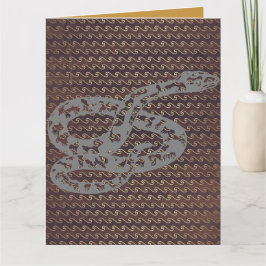 METALL SNAKE BIRTHDAY KORT
