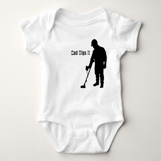 Metall som avkänner - pappan gräver den - rankan t-shirt (Framsida)