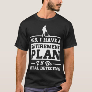 Metall som avkänner pension, planerar t shirt
