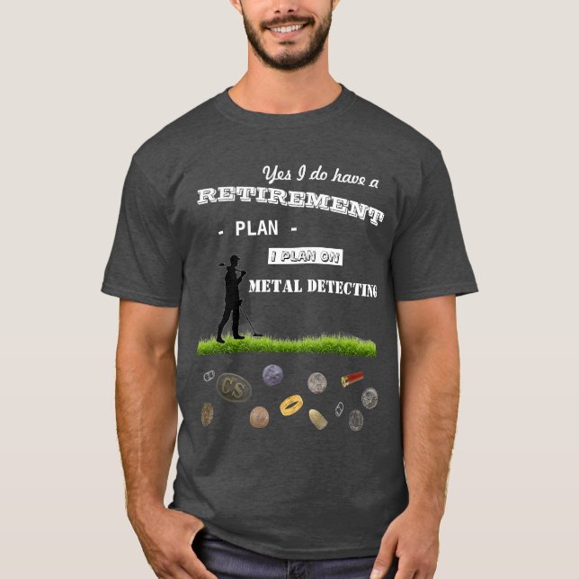 Metall som avkänner pension, planerar t shirt (Framsida)