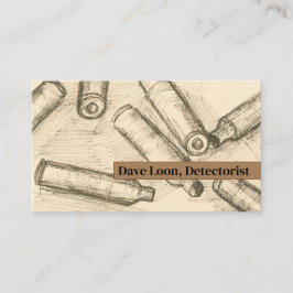 Metall som upptäcker äkta jägare, punkttävling visitkort