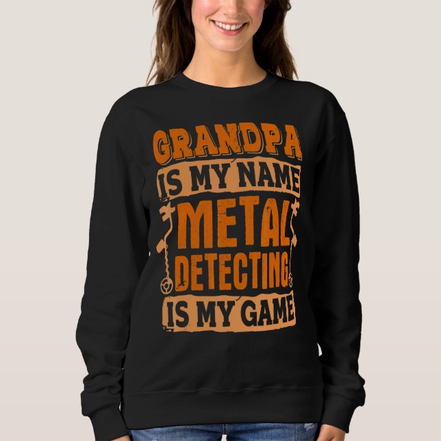Metall som upptäcker farfar Fars dag T Shirt (Framsida)