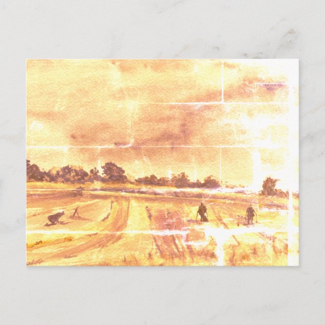 Metall som upptäcker i Fält 2 Vykort (Framsida)