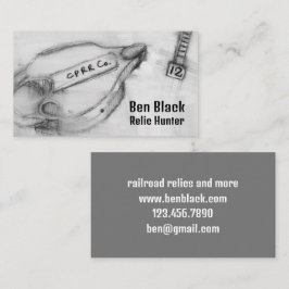 Metall som upptäcker nätslussdatum Nagel Visitkort