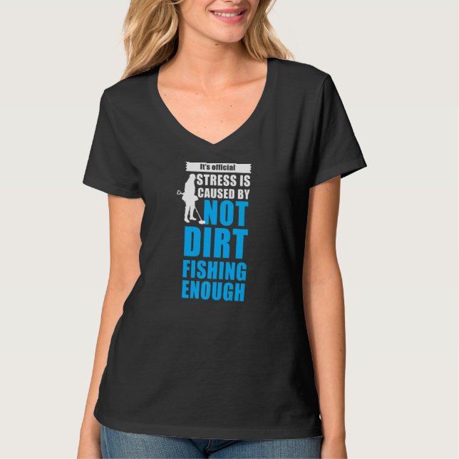 Metall som upptäcker smuts-fiske t shirt (Framsida)