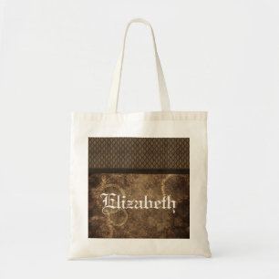 Metall, Steampunk Tote Bag, Brown Tygkasse