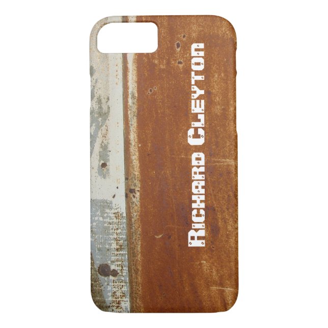 Metall, struktur-anpassningsbarna, korroderad Case-Mate iPhone skal (Baksida)