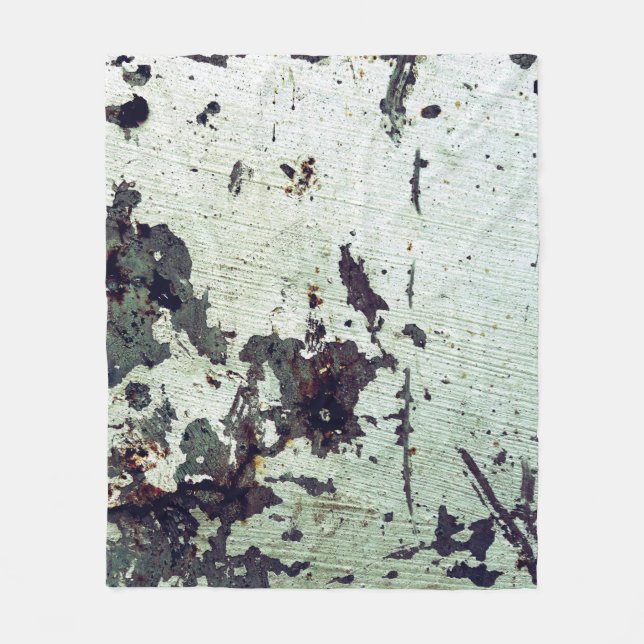 Metall struktur med repor och kracksabstract, a fleecefilt (Framsidan)