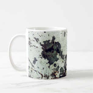 Metall struktur med repor och kracksabstract, a kaffemugg