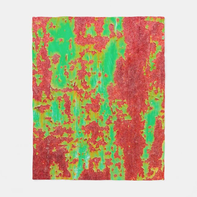 Metall struktur med repor och sprickeffekter, ab fleecefilt (Framsidan)