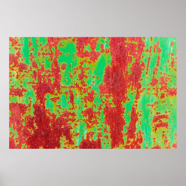 Metall struktur med repor och sprickeffekter, ab poster (Framsidan)