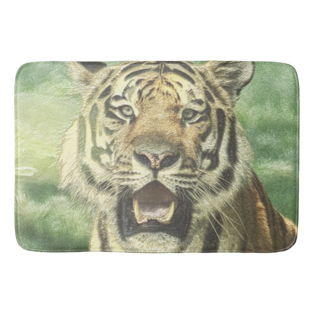 metall tiger badrumsmatta (Framsidan)