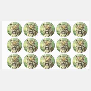 metall tiger klistermärke
