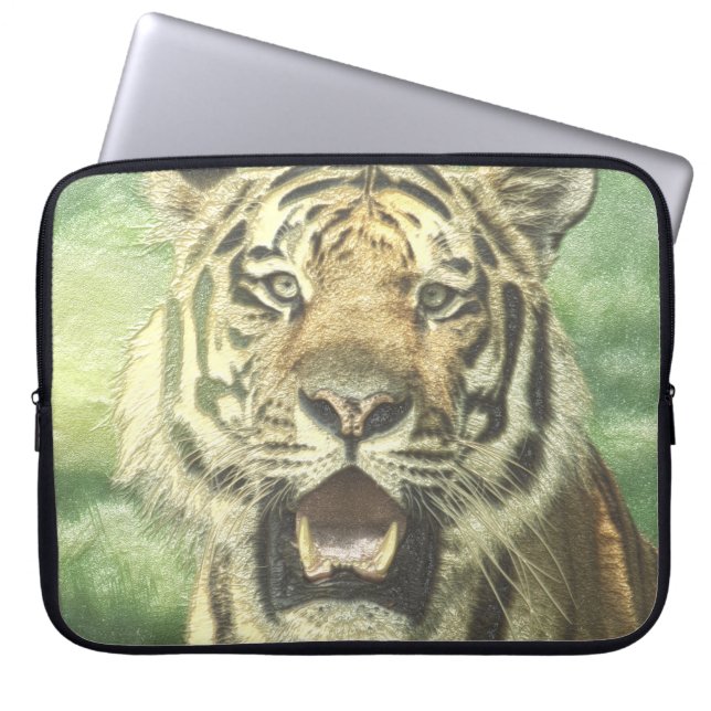 metall tiger laptop fodral (Framsidan)