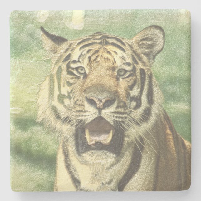metall tiger stenunderlägg (Framsidan)