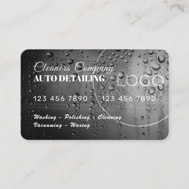 metall tvättar kredit-kort  visitkort (Framsida)