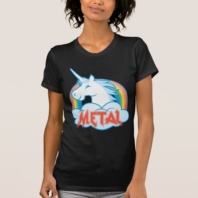 metall-unicorn t-shirt (Framsida)