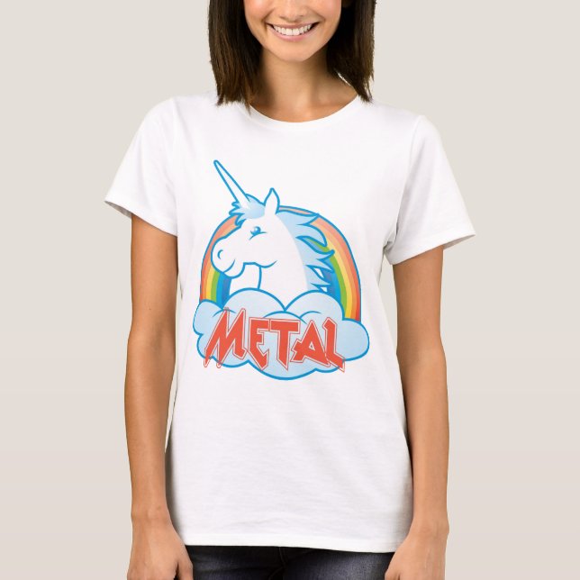 metall-unicorn tee shirt (Framsida)