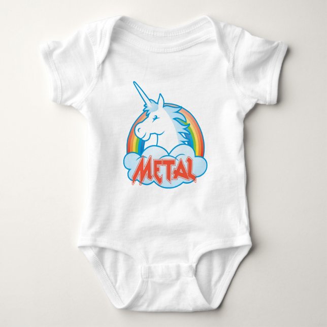 metall-unicorn tröja (Framsida)