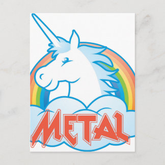 metall-Unicorn Vykort