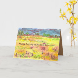 Metall upptäcker Grattis på födelsedagen Treasure  Kort