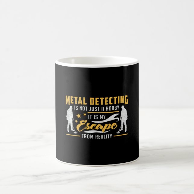 Metall upptäcker Guld-upptäcktsresande Gift Idea Kaffemugg (Center)