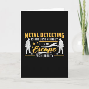 Metall upptäcker Guld-upptäcktsresande Gift Idea Kort