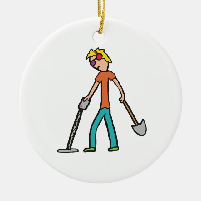 Metall upptäcker julgransprydnad keramik (Framsidan)