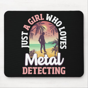 Metall upptäcker Metall Detector Girl Tresure Hunt Musmatta