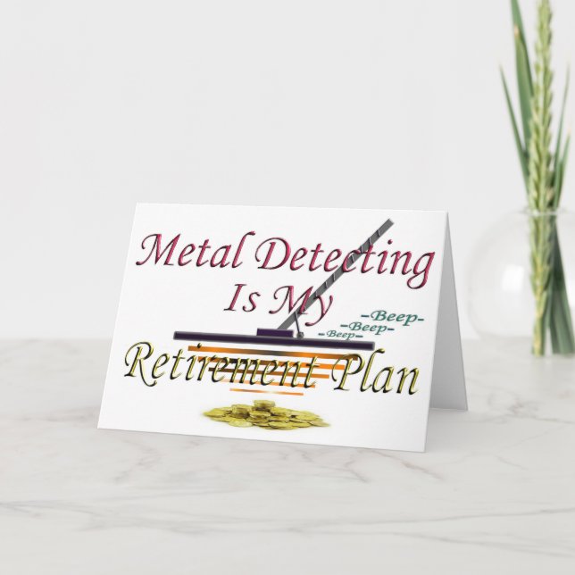 Metall upptäcker min Pension-plan Kort (Framsida)