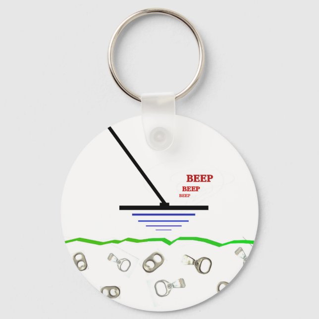 Metall upptäcker nyckelring (Framsida)