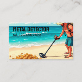 Metall upptäcker QR Visitkort