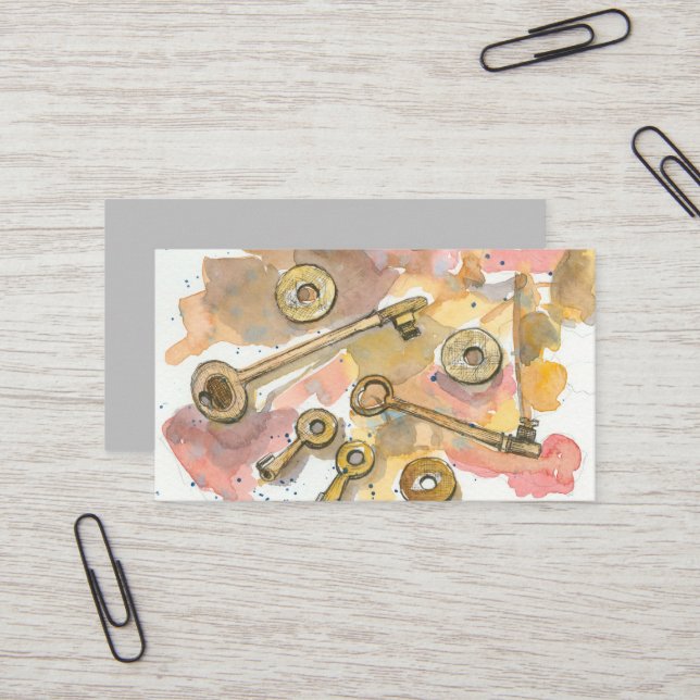 Metall upptäcker Relic Treasure Hunter Nycklar Myn Visitkort (Fram/Back In Situ)