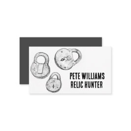 Metall upptäcker Relic Treasure Hunter Visitkort