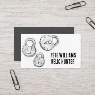 Metall upptäcker Relic Treasure Hunter Visitkort